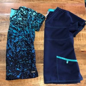 Bundle of two scrub tops size Medium GUC